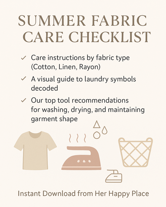 Free Download: Summer Fabric Care Guide
