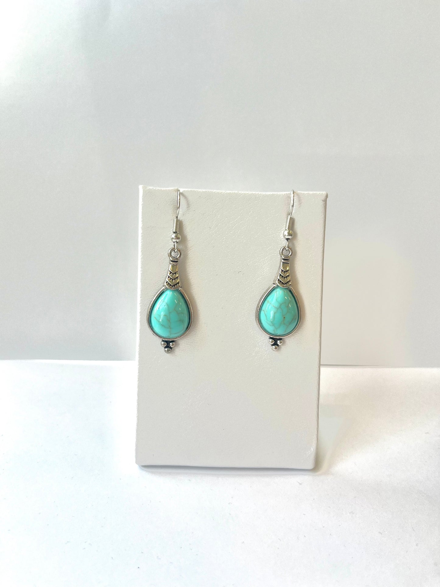 Turquoise Inset Earrings