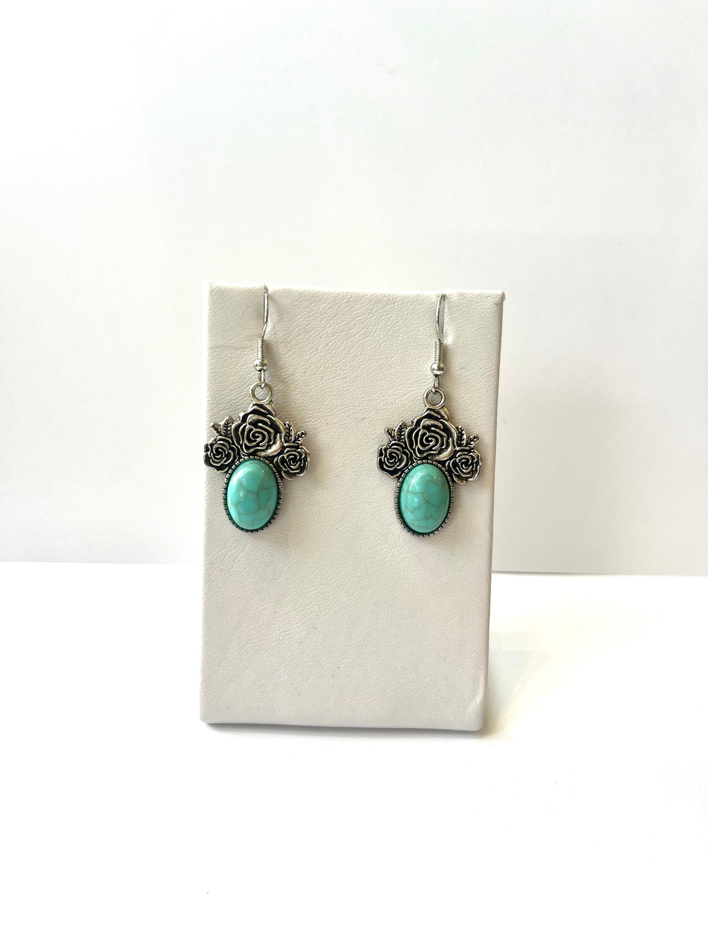 Turquoise Inset Earrings