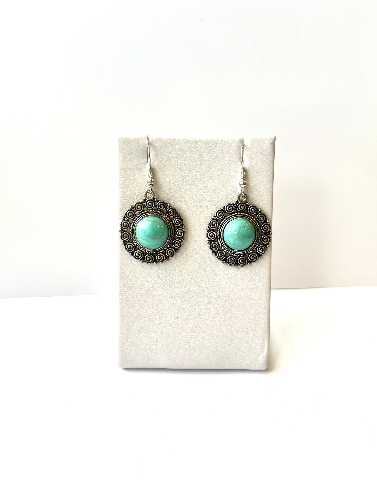 Turquoise Inset Earrings