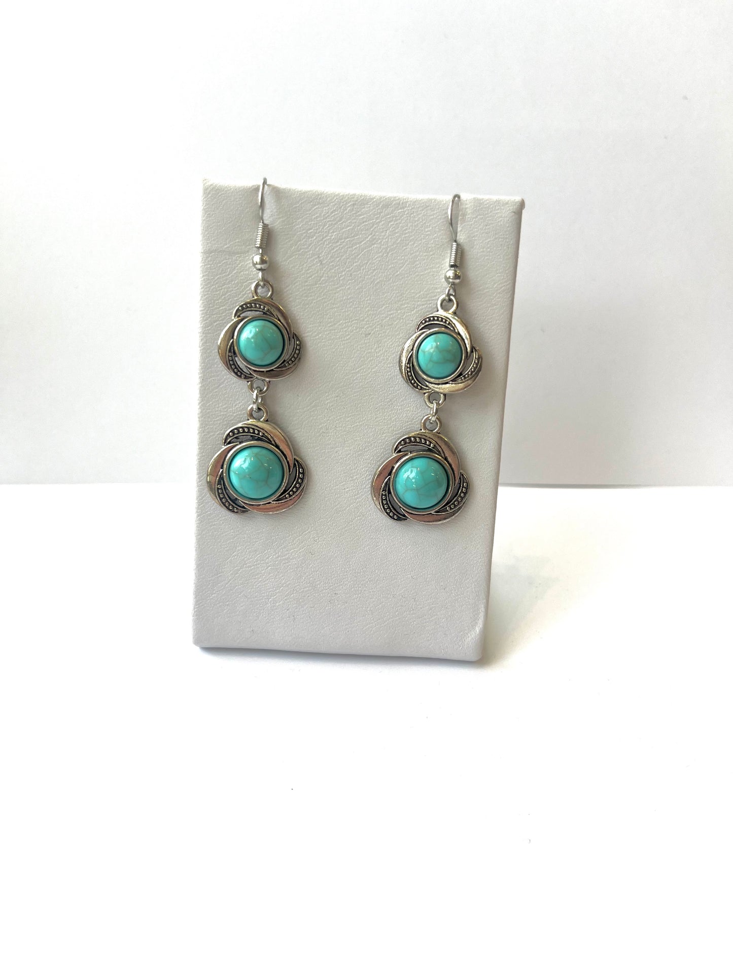 Turquoise Inset Earrings