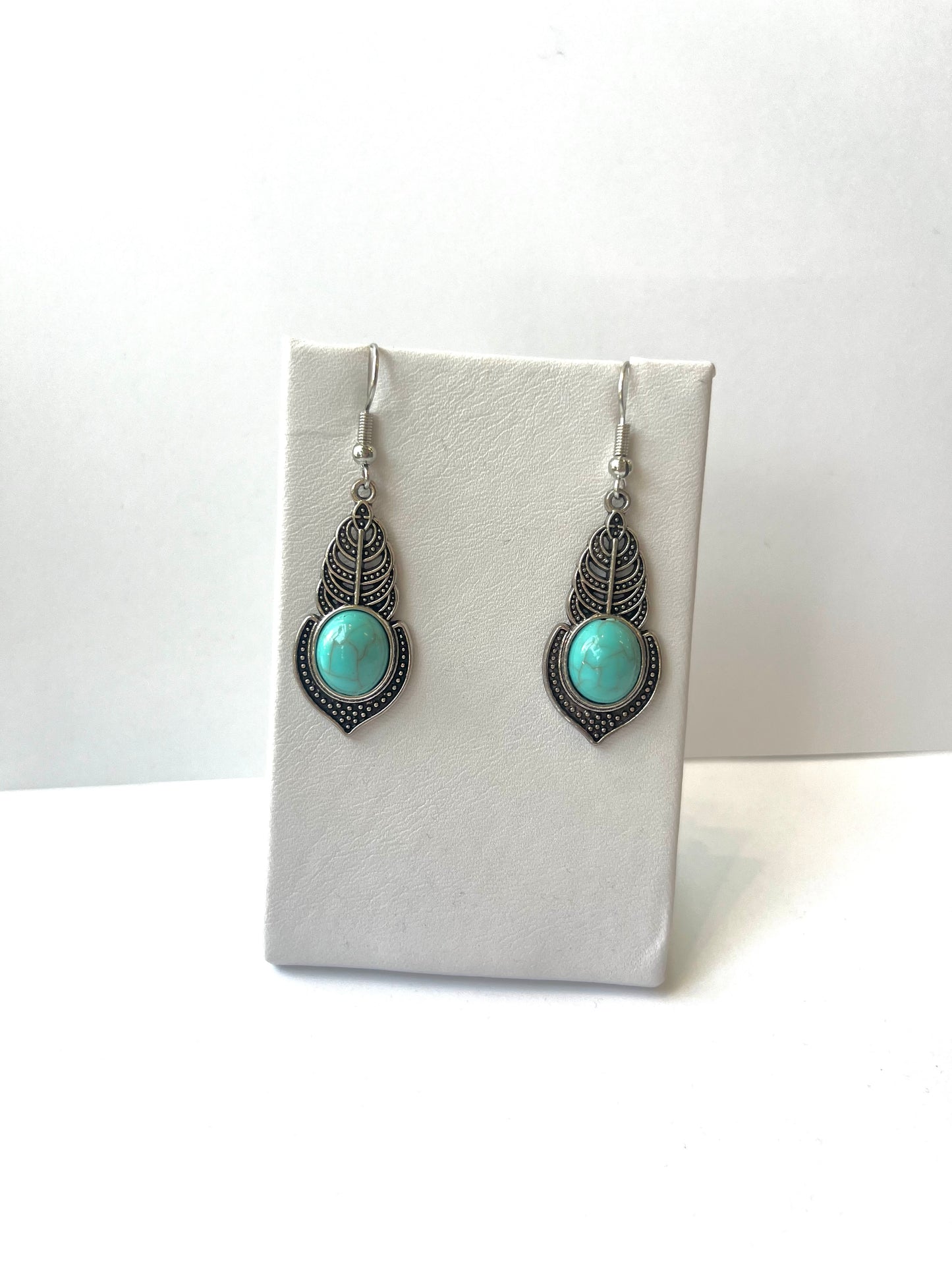 Turquoise Inset Earrings