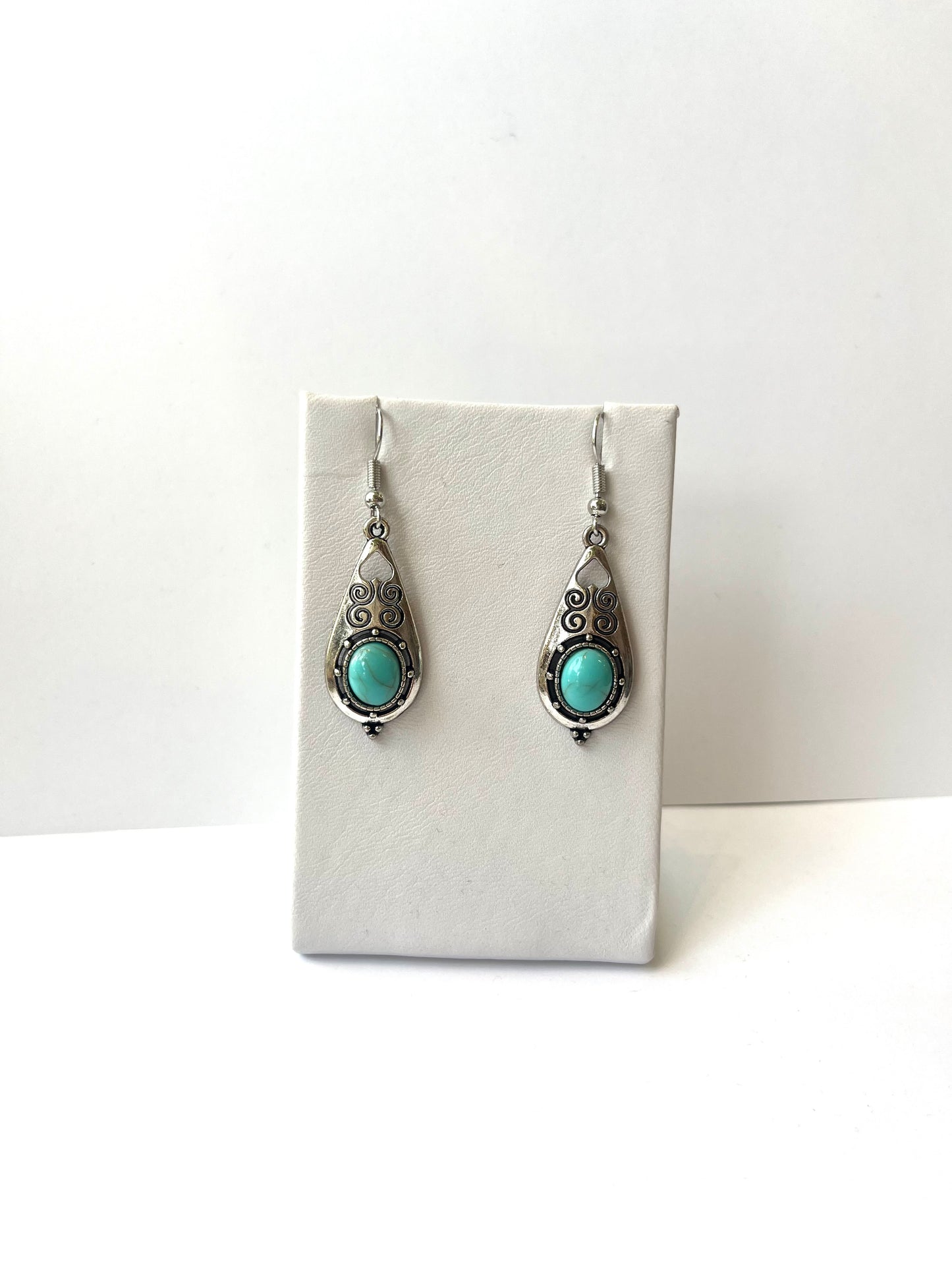 Turquoise Inset Earrings