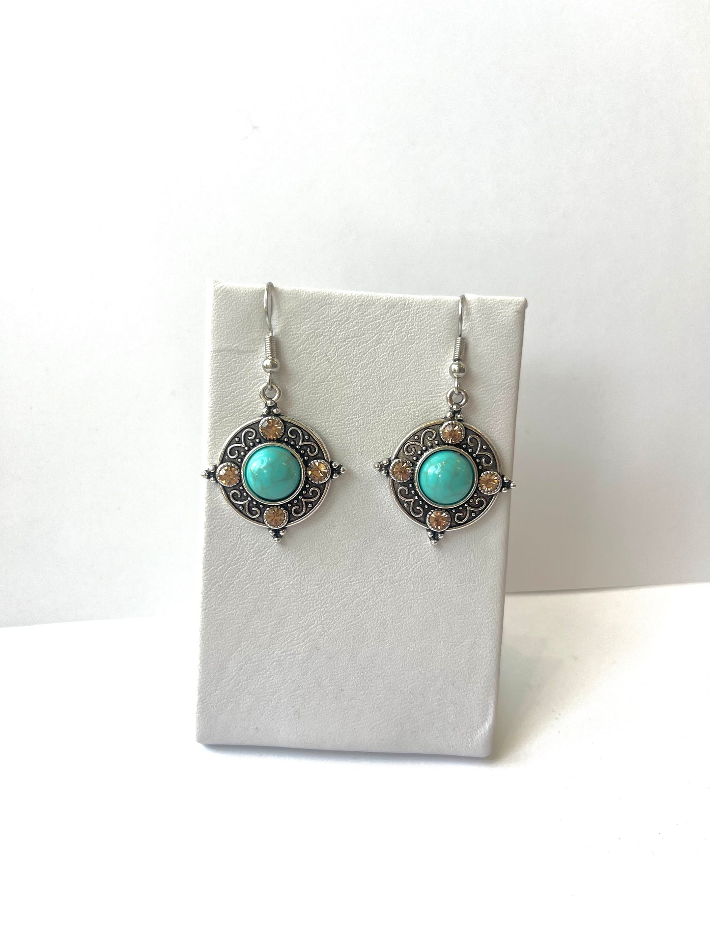 Turquoise Inset Earrings