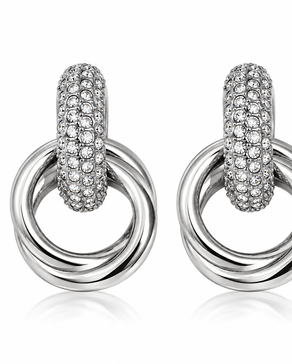 Zircon Statement Drop Earrings