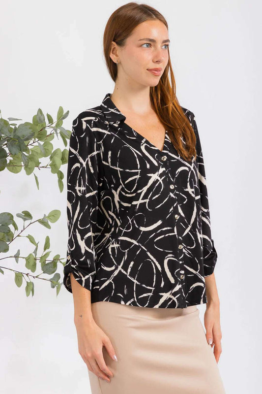 Dancing Line Blouse