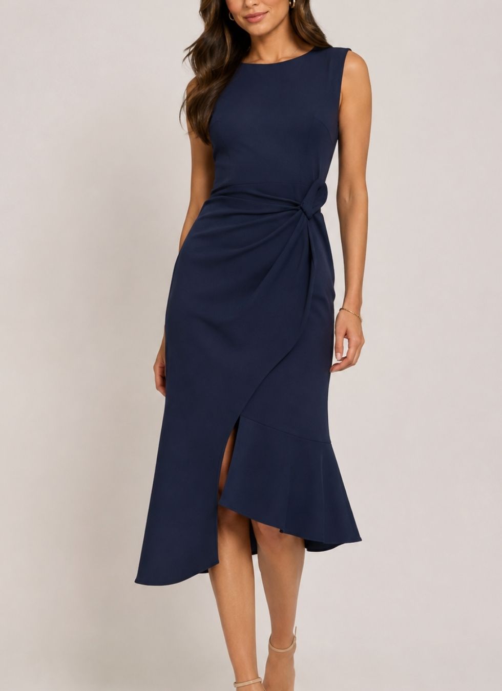 All Eyes on You Ruched Midi Dress