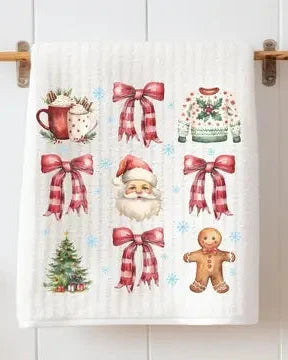 Holiday Waffle Kitchen Towel