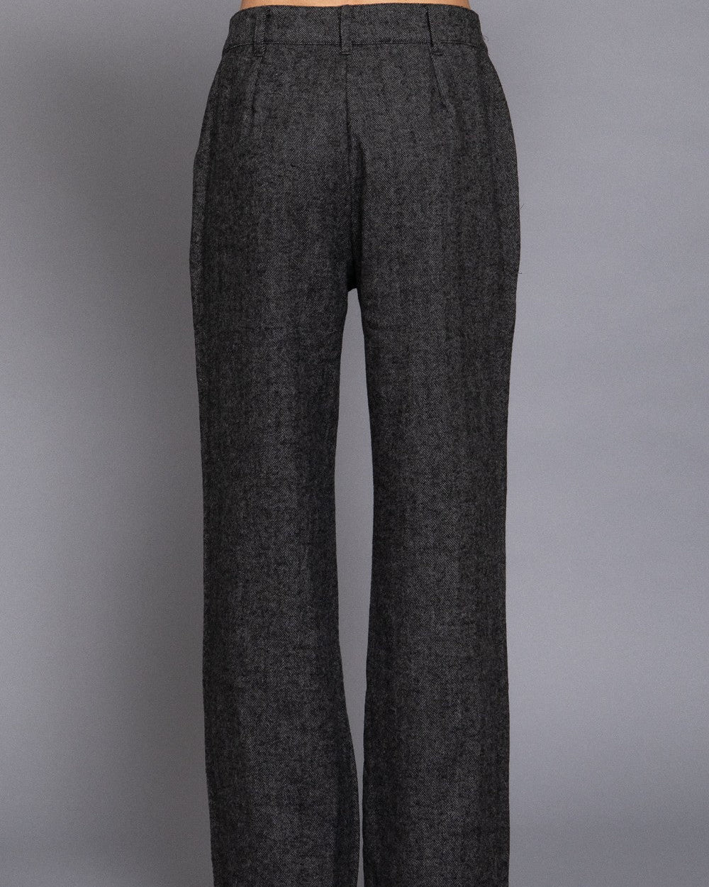 Gray checkered pants on a gray background