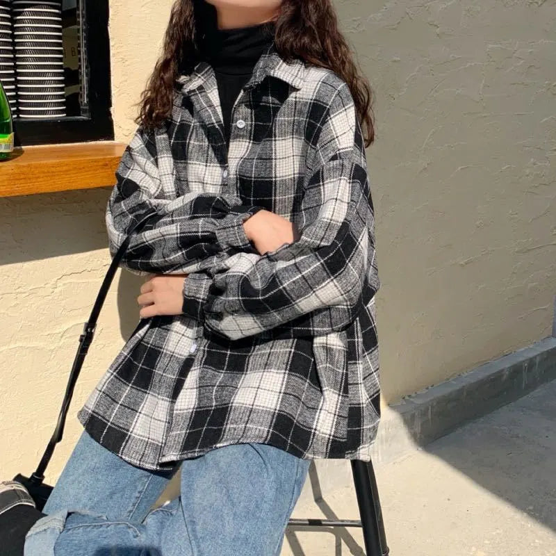 Puff Sleeve Flannel