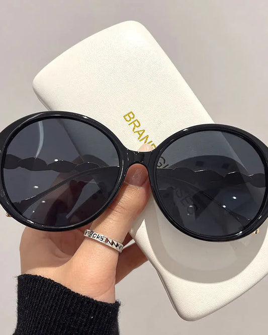 Oversized Round Gradient Sunglasses