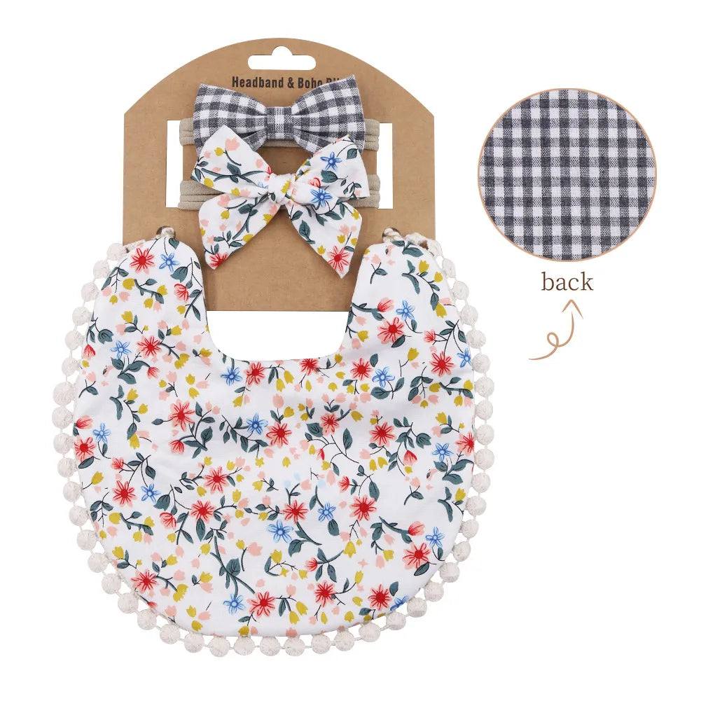 Reversable Bib and Bow Set