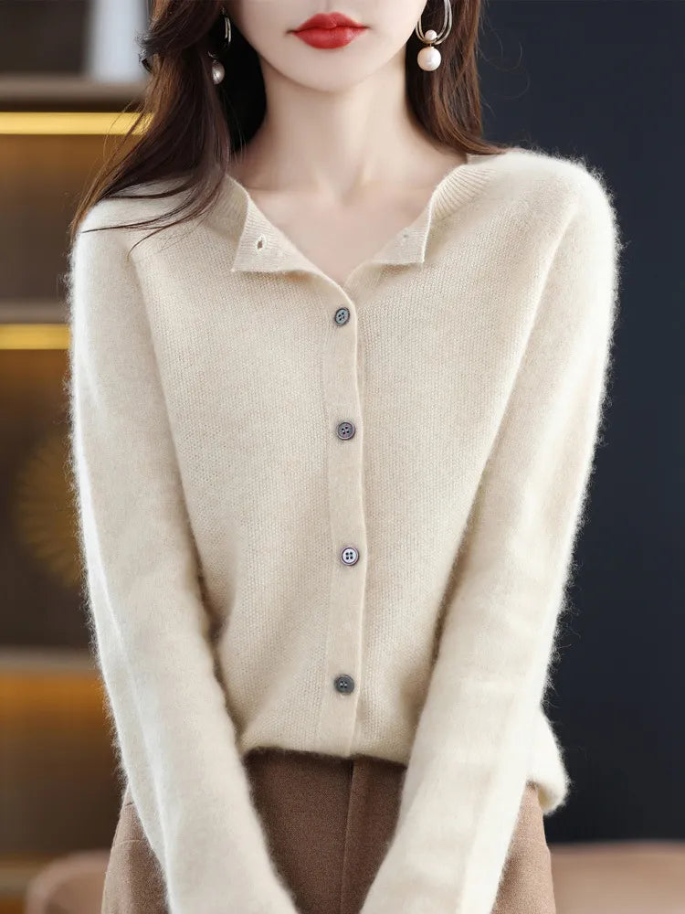 Classic Merino Wool Cardigan