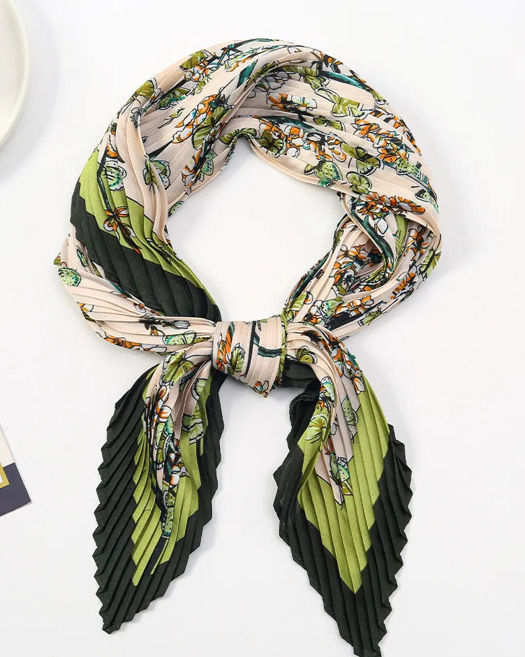 Pleated Scarf Collar