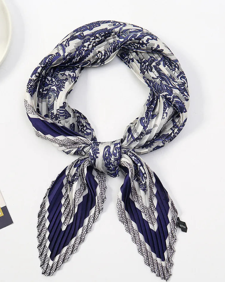 Pleated Scarf Collar