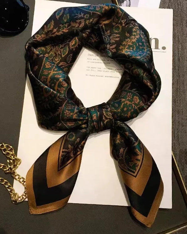 Polished Paisley Square Scarf