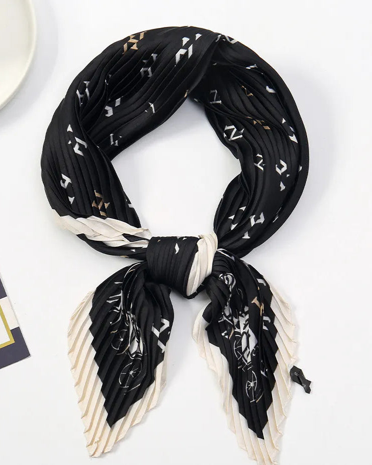 Pleated Scarf Collar