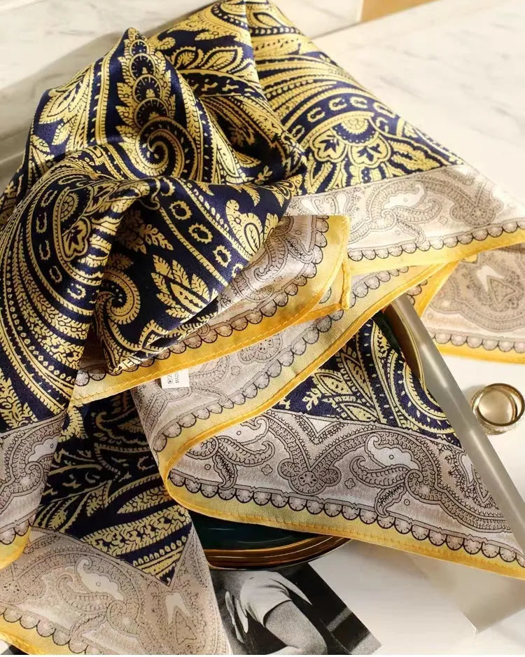 Polished Paisley Square Scarf