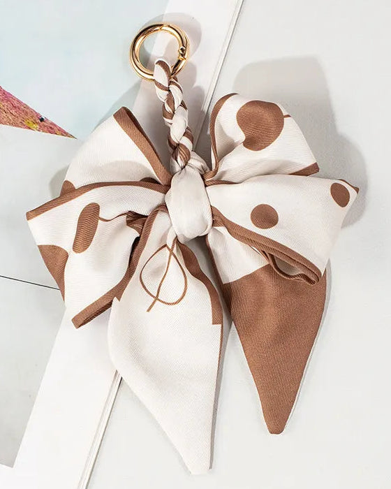 Scarf Bow Bag Charm & Keychain