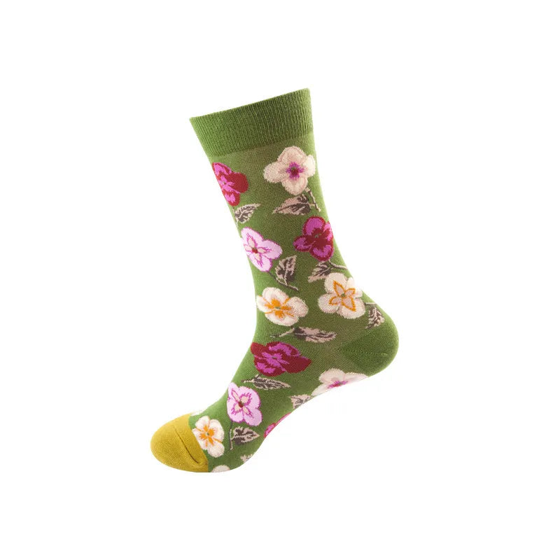 Floral Tube Socks