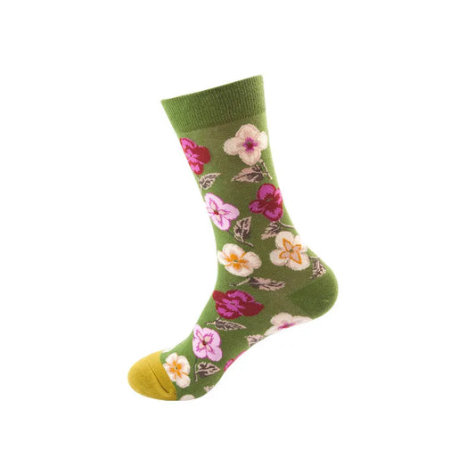 Floral Tube Socks
