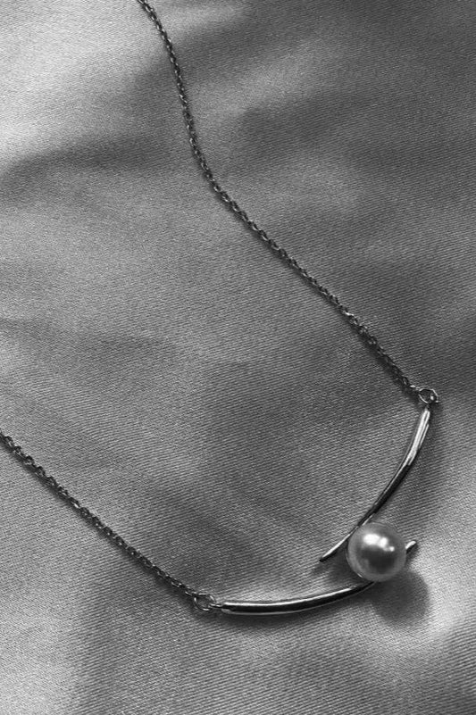 Faux Pearl Princess Necklace