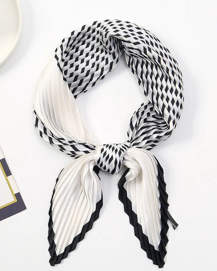 Pleated Scarf Collar