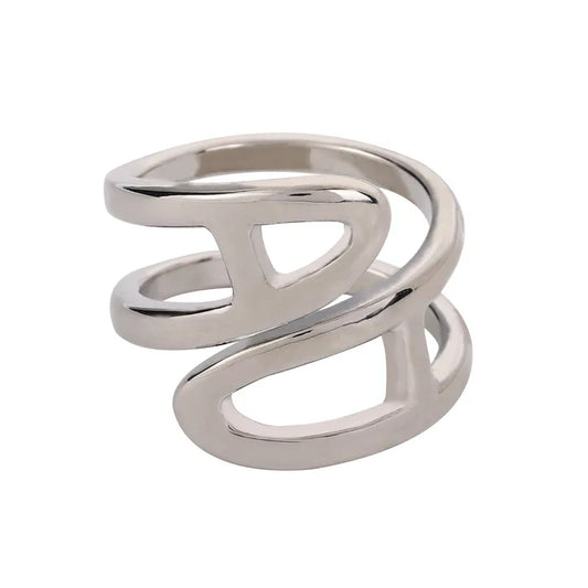 Spiral Scarf Buckle Ring