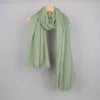 Linen and Cotton Blend Gauze Scarf