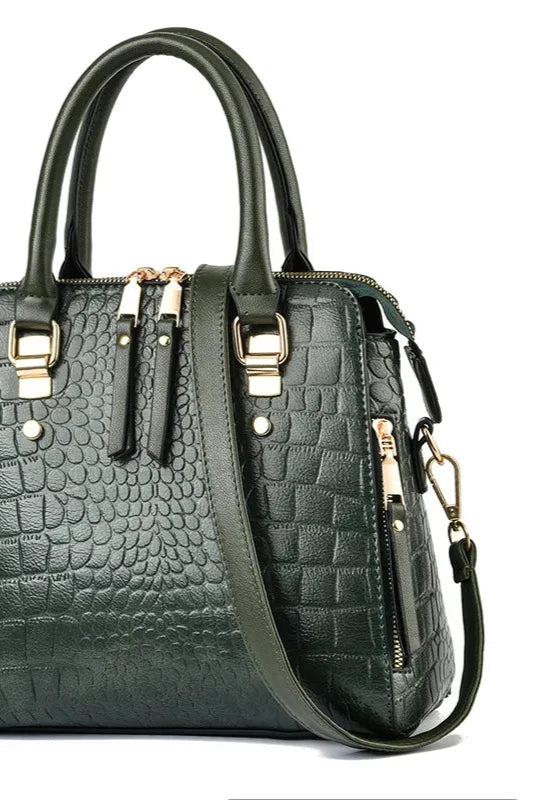 Crocodile Texture Hand Bag