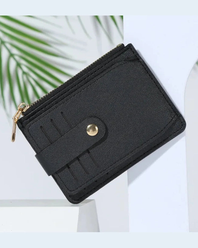 Compact Card Wallet Compact Carry Card Wallet – Slim Everyday Wallet | Her Happy Place