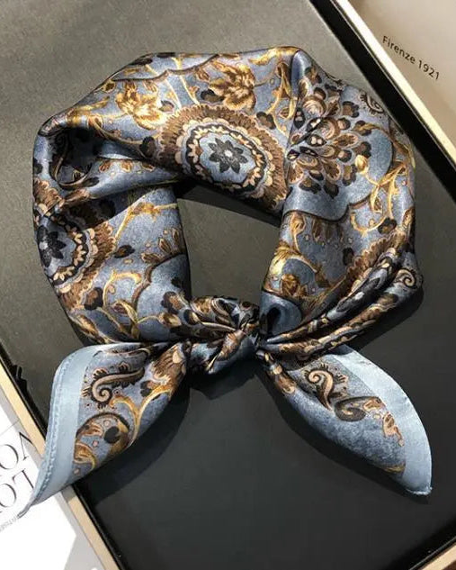 Polished Paisley Square Scarf