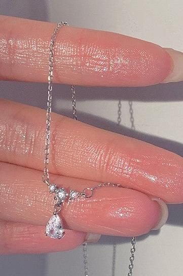 Drop Cubic Zirconia Necklace