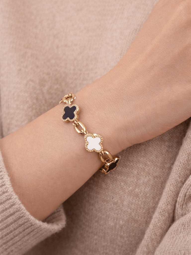Stainless Steel Clover Bracelet