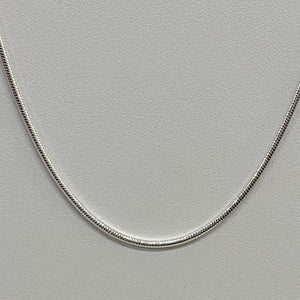 16” Silver Plate Snake Chain Necklace