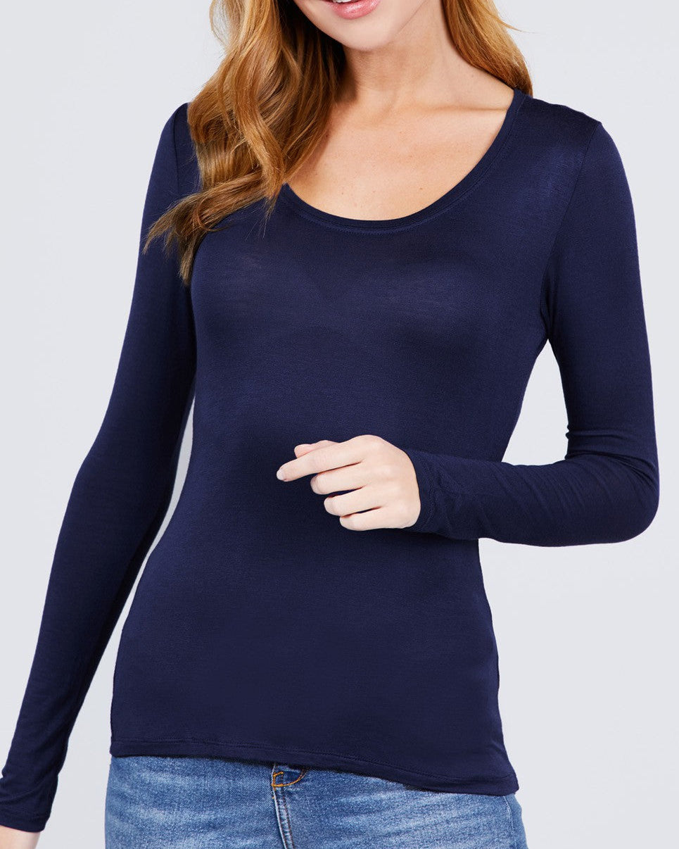 navy long sleeve t shirt