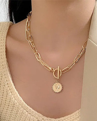 Golden Hour Coin Necklace