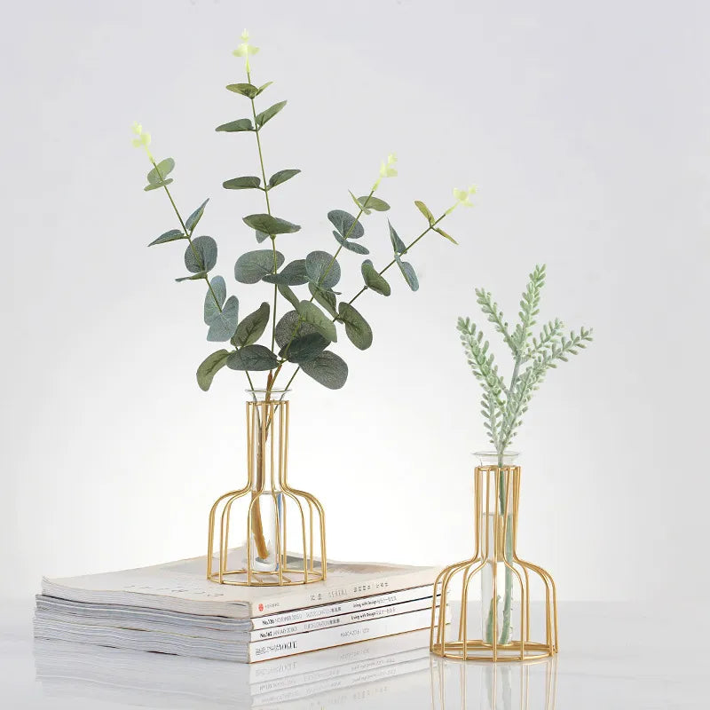 Gold Hydroponic Vase