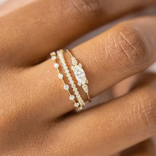 Three Piece Ring Set