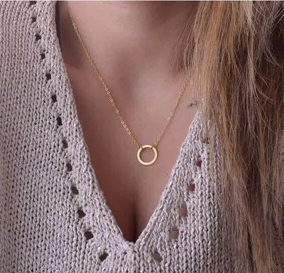 Circle Pendant Necklace