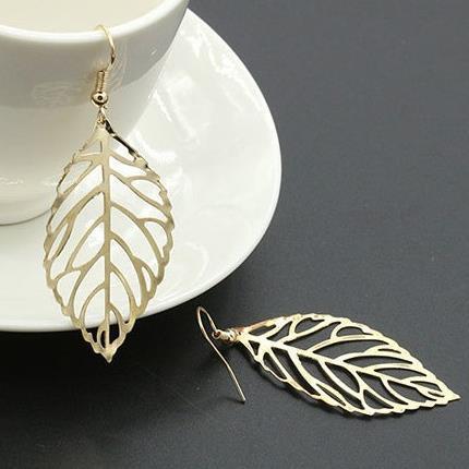 Filigree Leaf Earrings