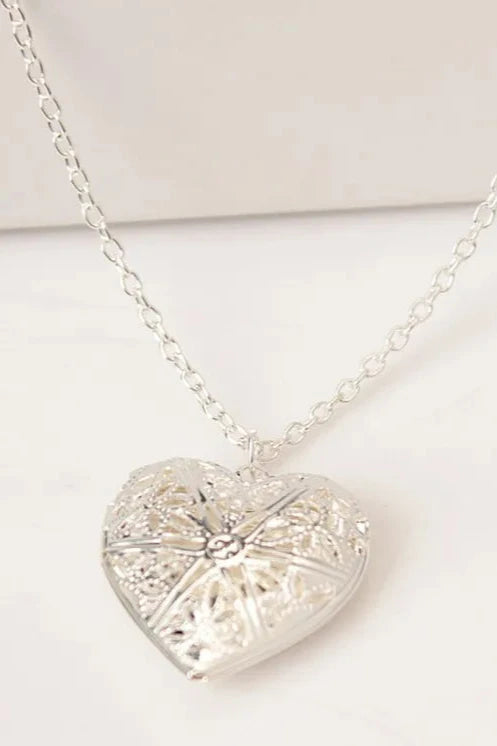 Filigree Heart Locket