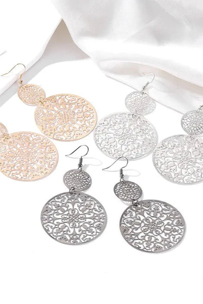 Double Drop Filigree Earrings