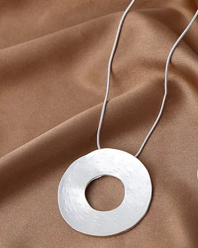 Golden Halo Pendant Necklace Stainless Steel
