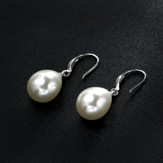 Waterdrop 3/4 Inch Pearl Earrings