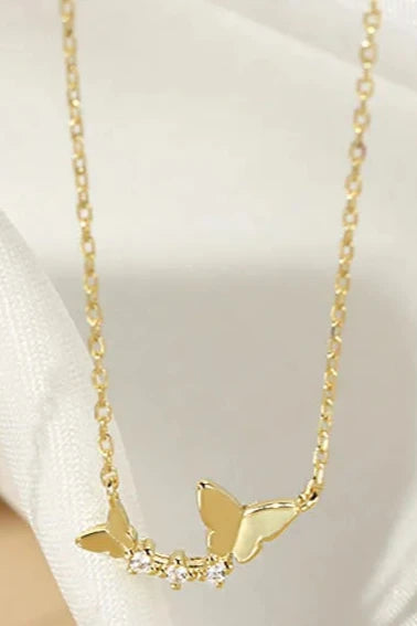 Double Butterfly Necklace