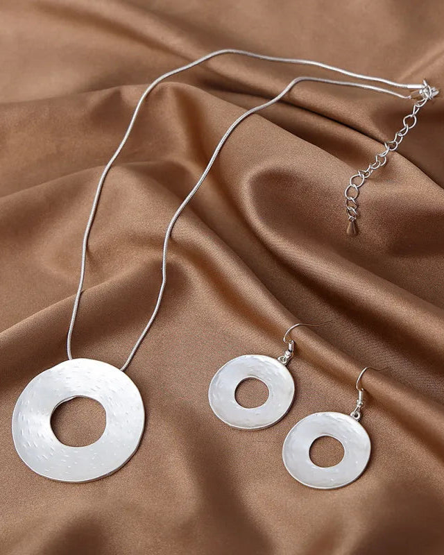 Golden Halo Pendant Necklace Stainless Steel