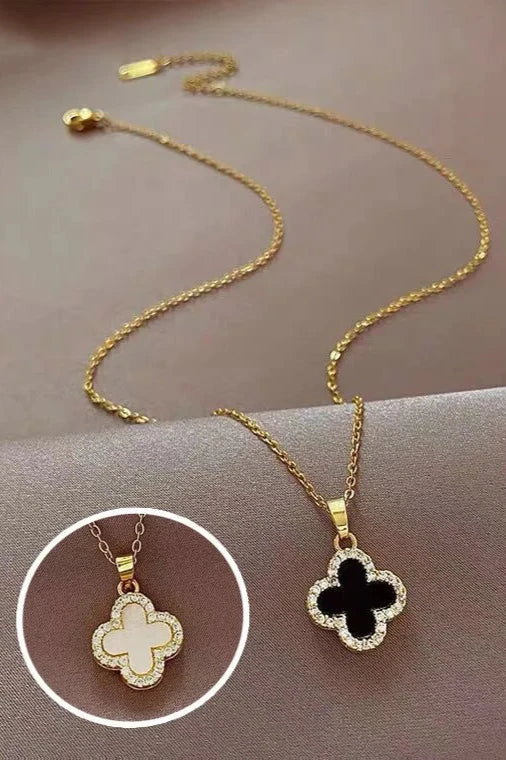 Reversable Alhambra Style Clover Necklace