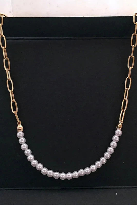 Pearl Section Necklace