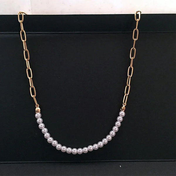 Pearl Section Necklace